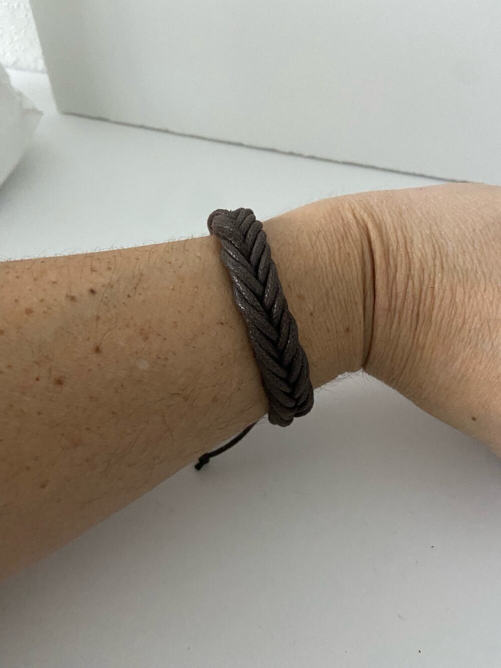 Brown cord bracelet